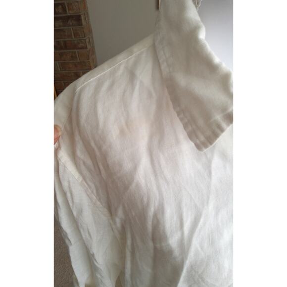 J.Crew womens Linen button-up lightweight White casual Coastal shirt - Picture 5 of 7